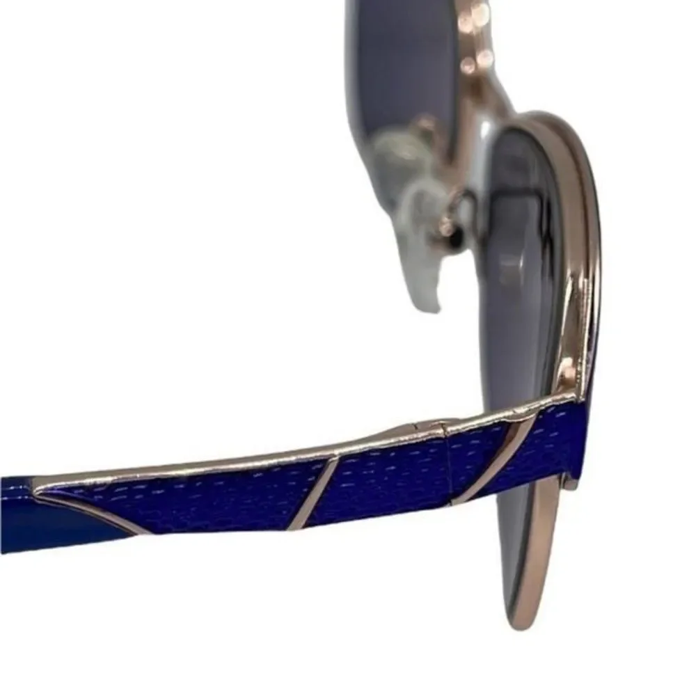 Bulova Nairobi Royal Blue Gold Top Rim  Eyeglasses Sunglasses